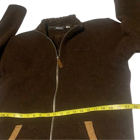 Marmot Wool Blend Full Zip Jacket Men Large Brown Outdoor Hiking Casual Gorpcore - Picture 7 of 16